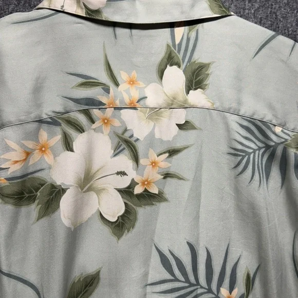 TOMMY BAHAMA HAWAIIAN SHIRT XL SILK CAMP FLORAL - Picture 10 of 10
